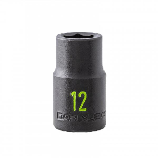 Carlyle Tools 1/2 Drive 12mm 6 Point Standard Imp Socket - image 1