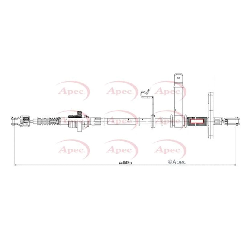 Apec Clutch Control Cable Pull CAB5033