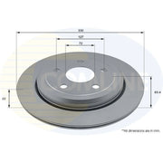 Comline 2 x Rear Brake Discs ADC2889V-x2