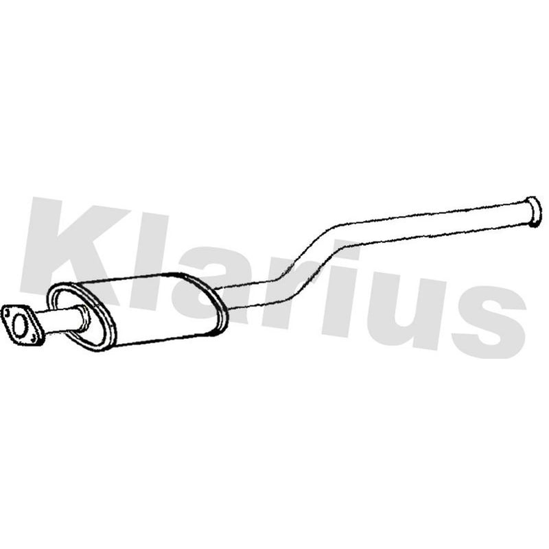 Klarius Box With Centre Pipe Centre fits Hyundai I20 I 2008-2015 1.4