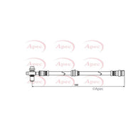 Apec Brake Hydraulic Hose Line Front fits Audi Q3 2011-2018 2.0