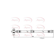 Apec Brake Hydraulic Hose Line Front HOS3895