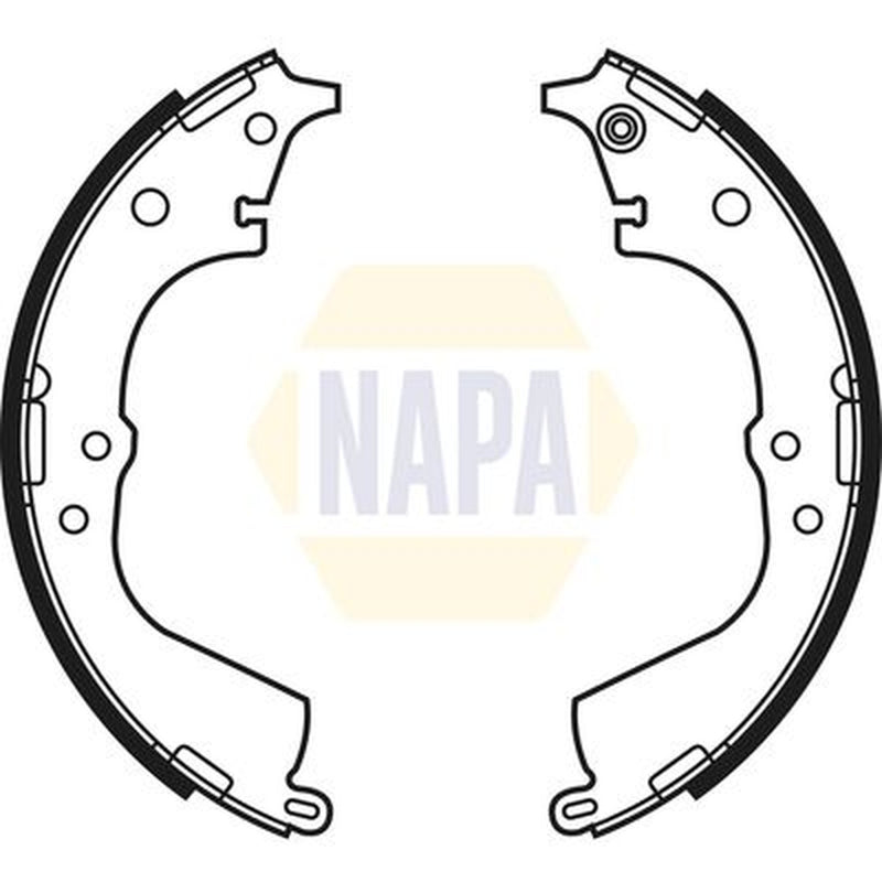 NAPA Brake Shoe Set Axle Kit fits Toyota Granvia 1995-2002 2.7 3.0