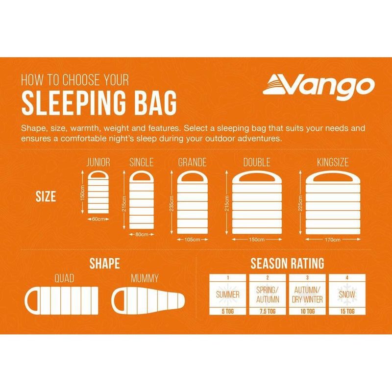 Vango Polaris Grande Sleeping Bag Grande Neptune Vango - Dynamic Drive
