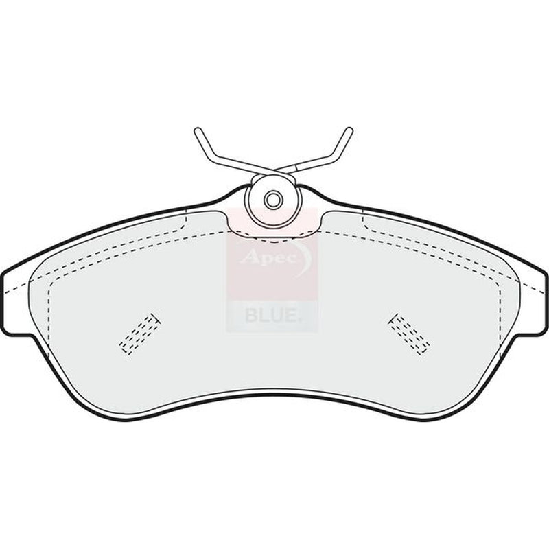 Apec Front Brake Pad Set fits Citroën C2 2003-2010 1.4 1.6