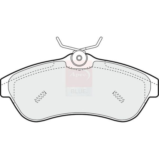 Apec Front Brake Pad Set fits Citroën C2 2003-2010 1.4 1.6