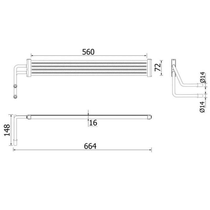 Mahle Power Steering Oil Cooler CLC 97 000P