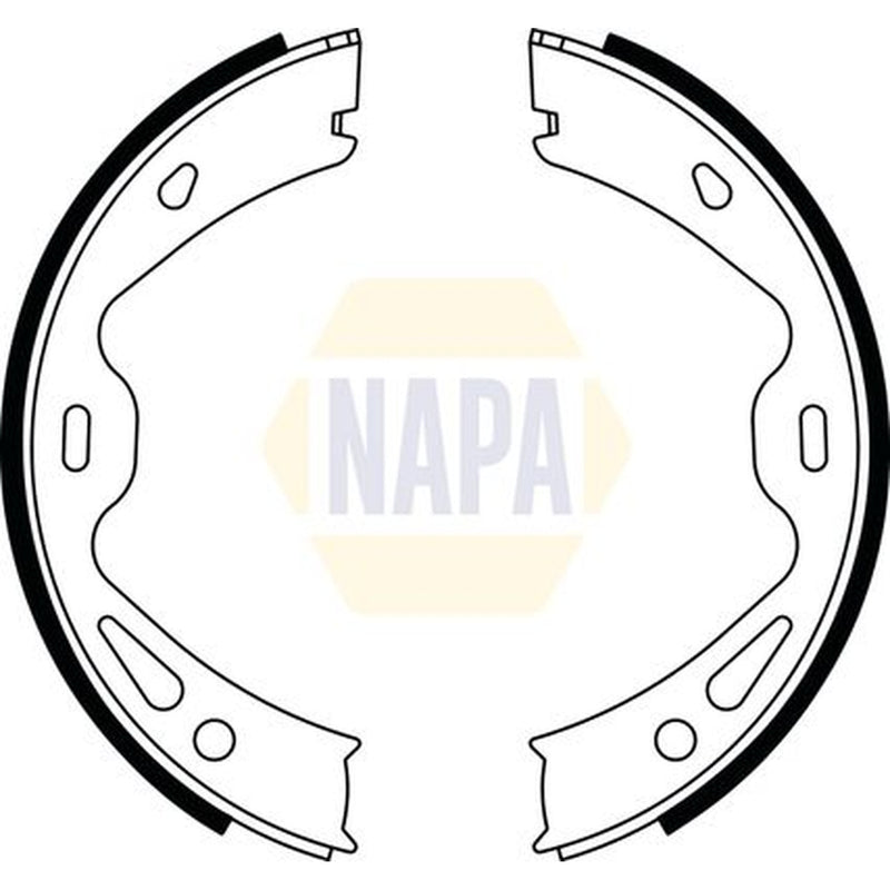 NAPA Parking Brake Shoe Set fits Porsche 911 1988-2012 3.3 3.4 3.6 3.8