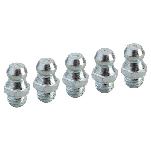 Faithfull Grease Nipple Straight 1/4in UNF (Pack 5) Faithfull - Dynamic Drive