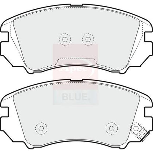 Apec Front Brake Pad Set fits Kia Soul I 2009-2014 1.6