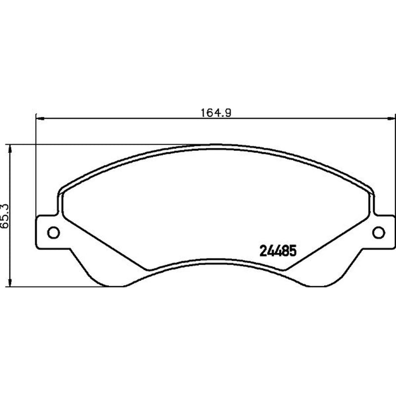 DON Front Brake Pad Set fits Ford Transit 2006-2014 2.2