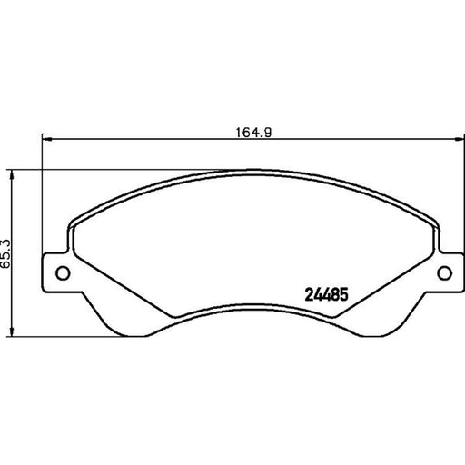 DON Front Brake Pad Set fits Ford Transit 2006-2014 2.2