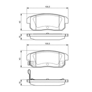 Bosch Front & Rear Pads fits Mazda RX-8 2003-2012 1.3