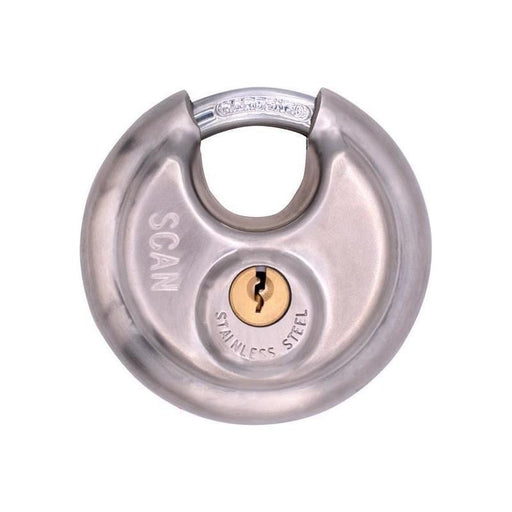 Scan Stainless Steel Disk Type Padlock 70mm Scan - NN4 Online