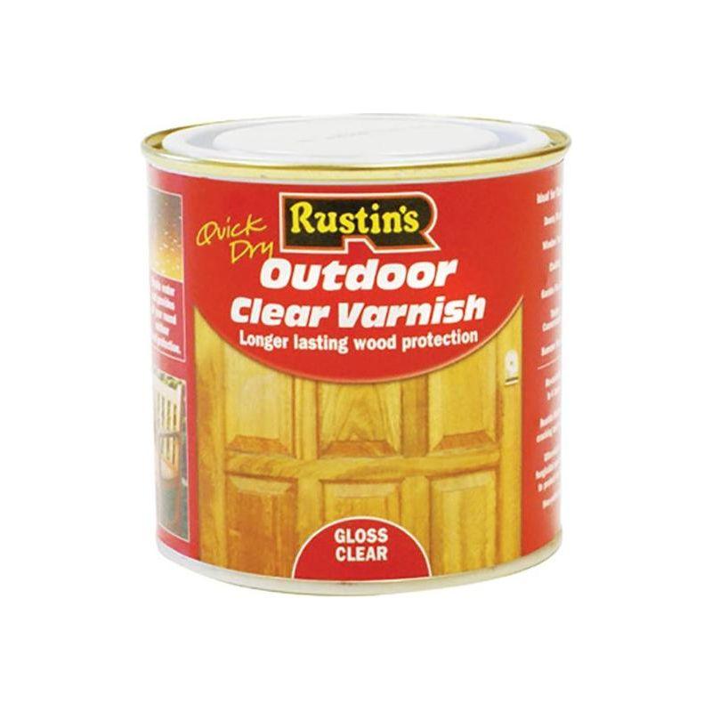 Rustins Exterior Varnish Clear Gloss 1 litre Rustins - Town Tools