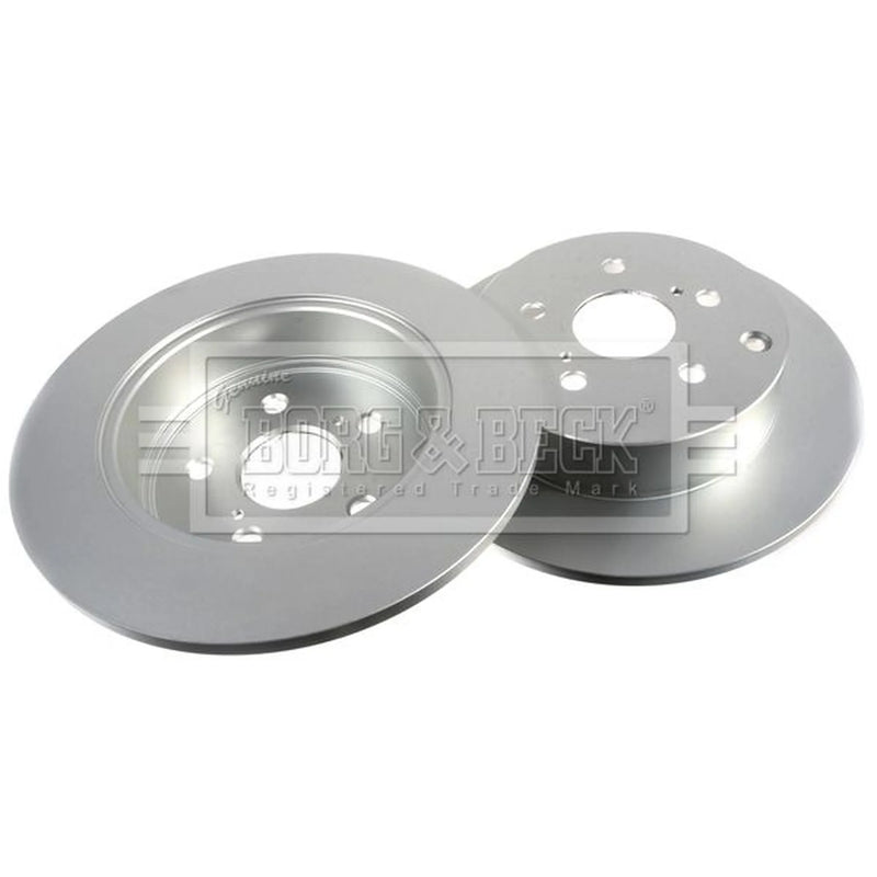 Borg & Beck Rear Brake Discs & Pads fits Toyota Verso 2009-2018 1.6 1.8 2.0 2.2