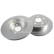 Borg & Beck 2 x Solid Brake Discs fits Toyota Verso 2009-2018 1.6 1.8 2.0 2.2