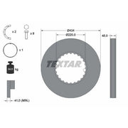 Textar 2 x Solid Brake Discs 93272100