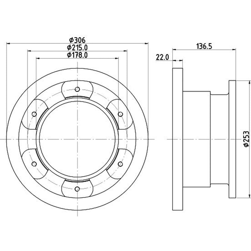 Mintex 2 x Solid Rear Brake Discs MDC2377-x2