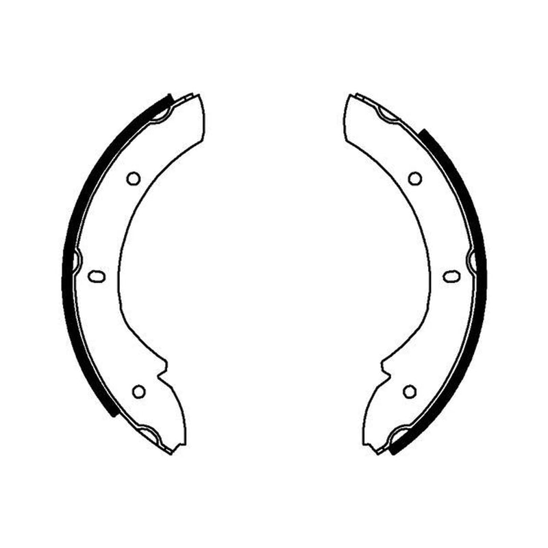Mintex Parking Brake Shoe Set fits Land Rover 110/127 1983-1990 2.3 2.5 3.5