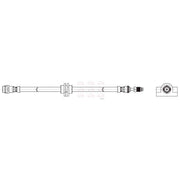 Apec Brake Hydraulic Hose Line Front fits BMW 3 2018-2024 1.6