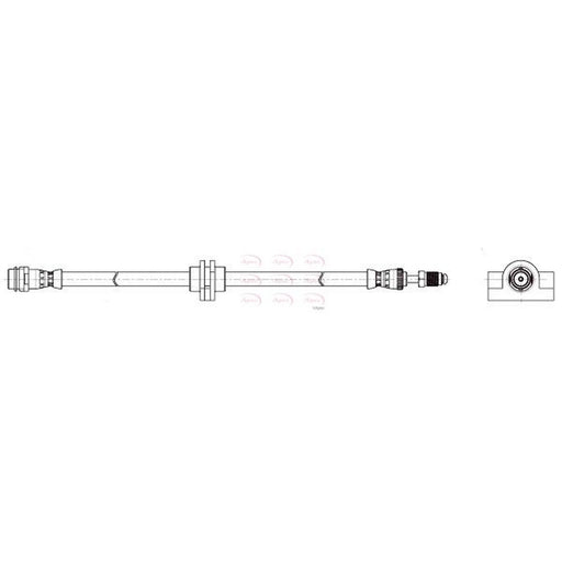 Apec Brake Hydraulic Hose Line Front fits BMW 3 2018-2024 1.6