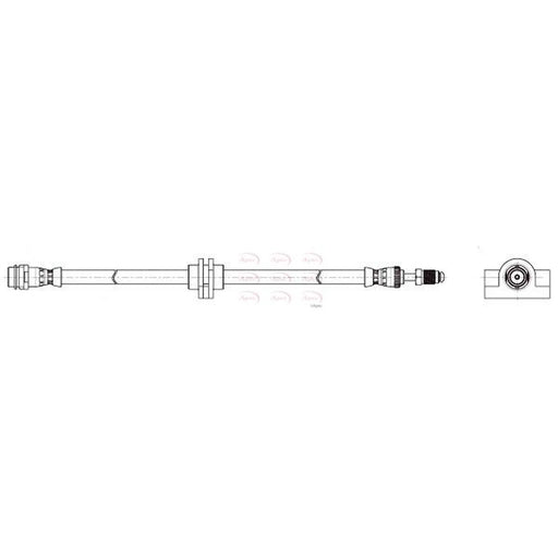Apec Brake Hydraulic Hose Line Front HOS4451