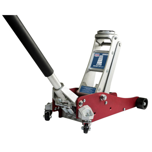 Premier Low Profile Aluminium Trolley Jack with Rocket Lift 1.8 Tonne Sealey Premier - NN4 Online 