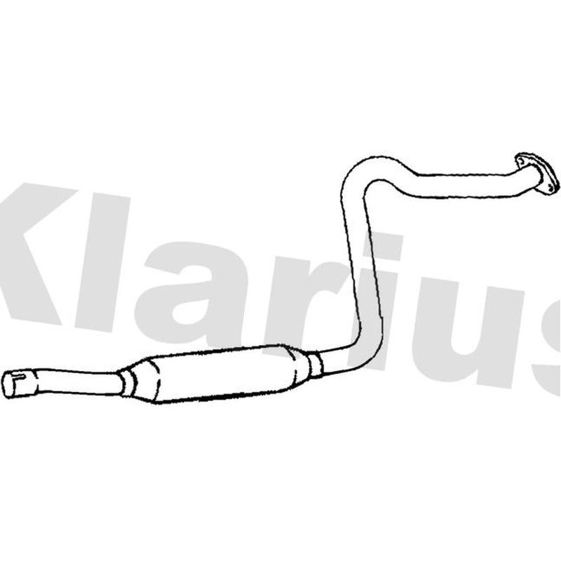 Klarius Exhaust Pipe OD fits Mazda 2 2014 on 1.5
