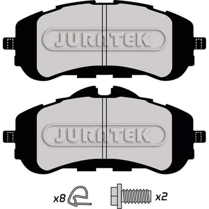 Juratek Front Brake Pad Set fits Citroën Berlingo 2018-2019 1.2 1.5 1.6
