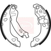 Apec Brake Shoe Set Axle Kit SHU508