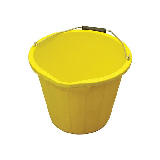 Faithfull Heavy-Duty Bucket 14 litre (3 gallon) - Yellow Faithfull - NN4 Online