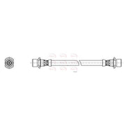 Apec Brake Hydraulic Hose Line Rear fits Toyota Corolla 1992-1997 1.3 1.6 2.0