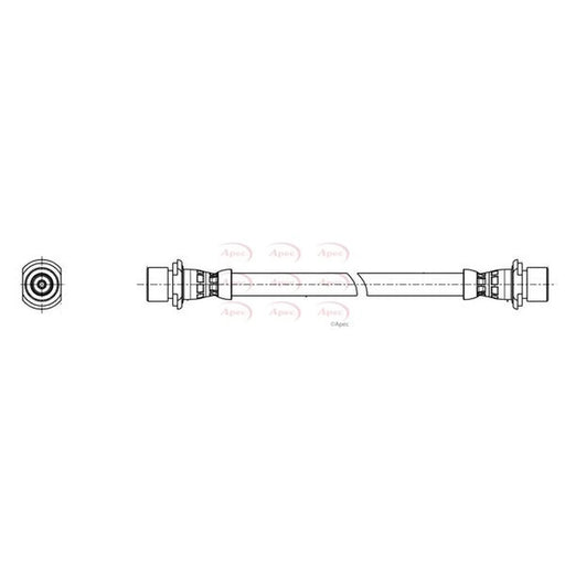 Apec Brake Hydraulic Hose Line Rear HOS4497