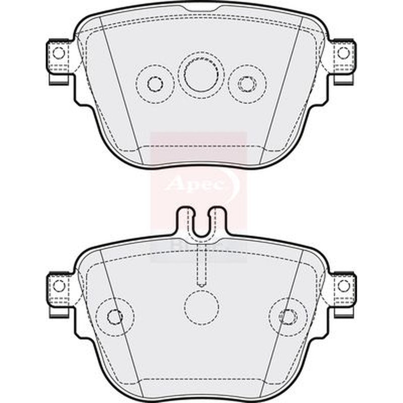 Apec Rear Brake Pad Set fits Mercedes-Benz Cls 2017-2018