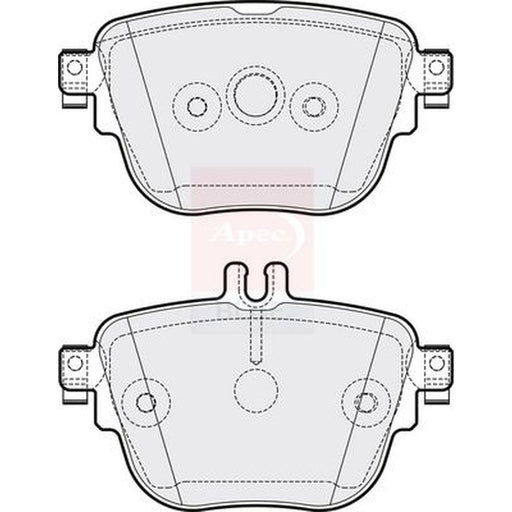 Apec Rear Brake Pad Set fits Mercedes-Benz Cls 2017-2018