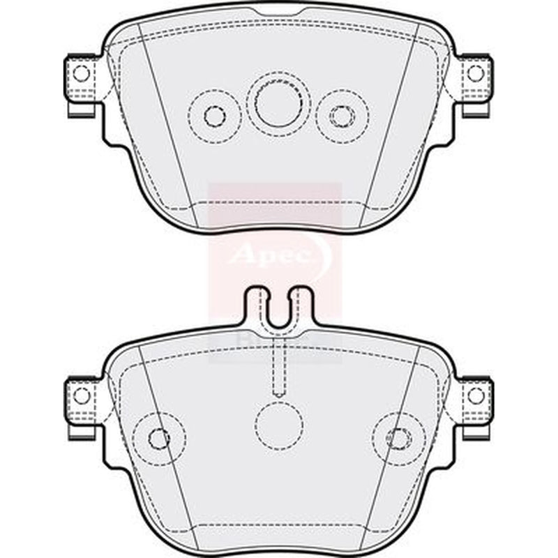 Apec Rear Brake Pad Set PD3889
