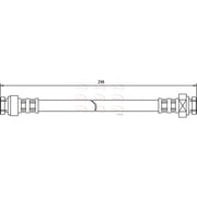 Apec Brake Hydraulic Hose Line Rear fits Suzuki Samurai Closed Off-Road Vehicle