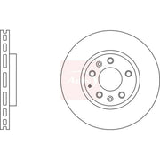 Apec 2 x Vented Brake Discs fits Mazda CX-7 2009-2013 2.3