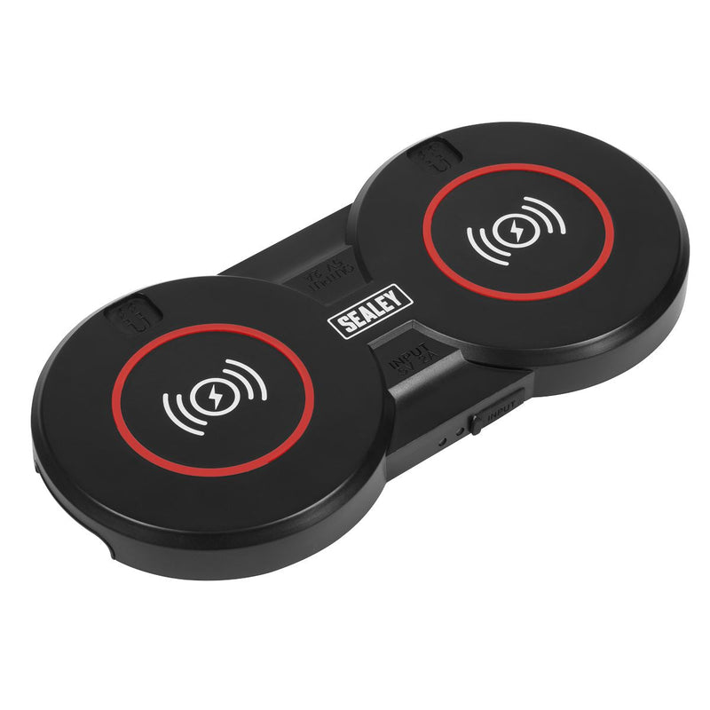 Sealey Wireless Charging Base Double 5V?2A WCB4 Sealey - Dynamic Drive