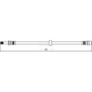 Apec Brake Hydraulic Hose Line Front fits Skoda Felicia 1998-2001 1.3