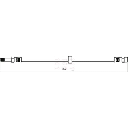 Apec Brake Hydraulic Hose Line Front HOS4112