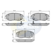 Comline Front & Rear Brake Discs & Pads fits Honda Cr-V 2001-2007 2.0