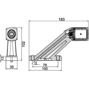 Hella Outline Mkr Lamp Po S Sml Lh Lateral Mounting 2XS 011 769-011 2171195 2XS