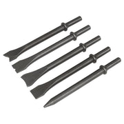 Sealey Air Hammer Chisel Set 170mm 5pc SA11C Sealey - Dynamic Drive