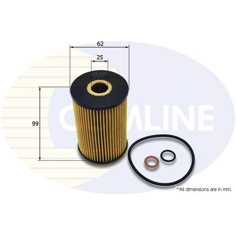Comline Engine Oil Filter fits Ssangyong Korando 2010 on 2.0