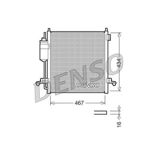 Denso Air Conditioning Condenser fits Mitsubishi L200 / Triton 2005-2015 2.5