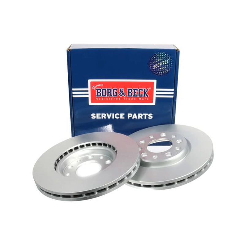 Borg & Beck Front Brake Discs & Pads fits Alfa Romeo Giulietta 2010-2020 1.4 1.6