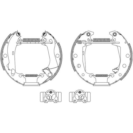 Mintex Brake Shoe Set Axle Kit fits Renault 20 1975-1983 1.6 2.0 2.1 2.2