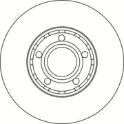 Abtex 2 x Vented Front Brake Discs BD378V-x2